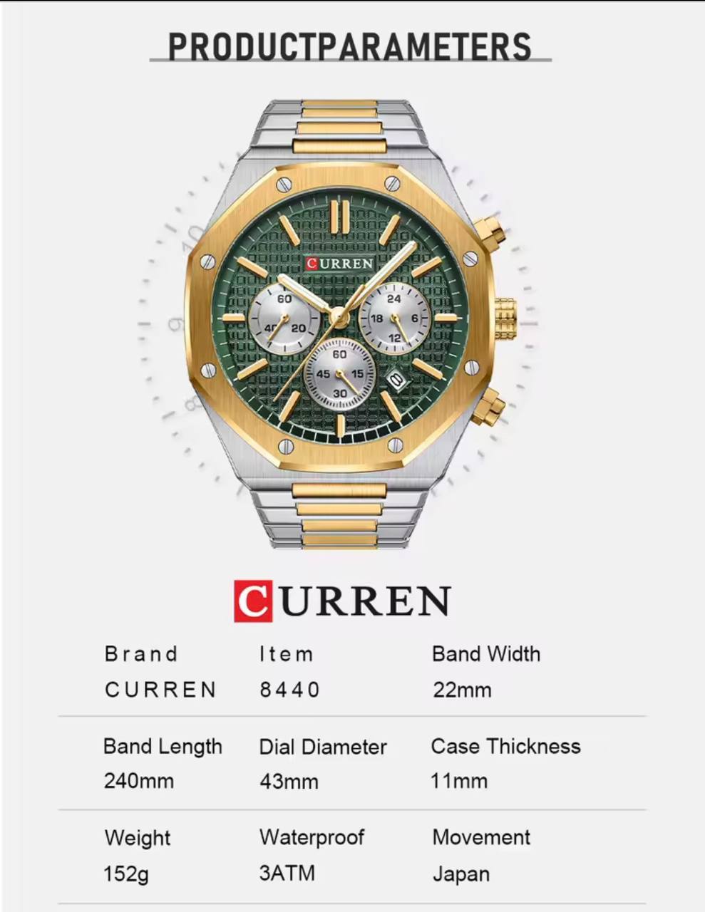 Reloj Curren 8440 Original