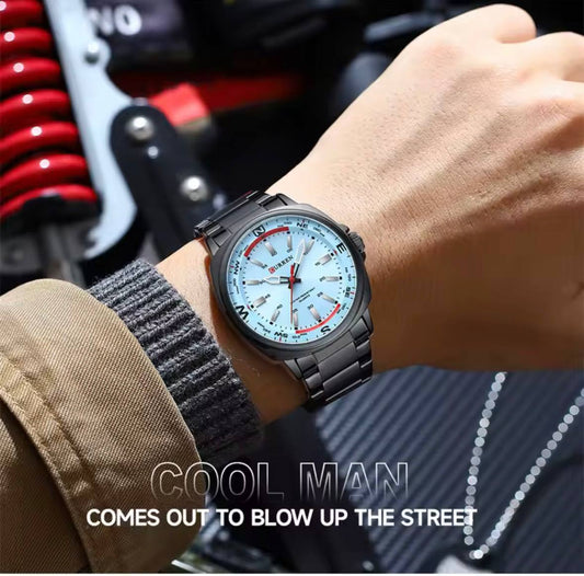 Reloj Curren 8455 Negro Celeste