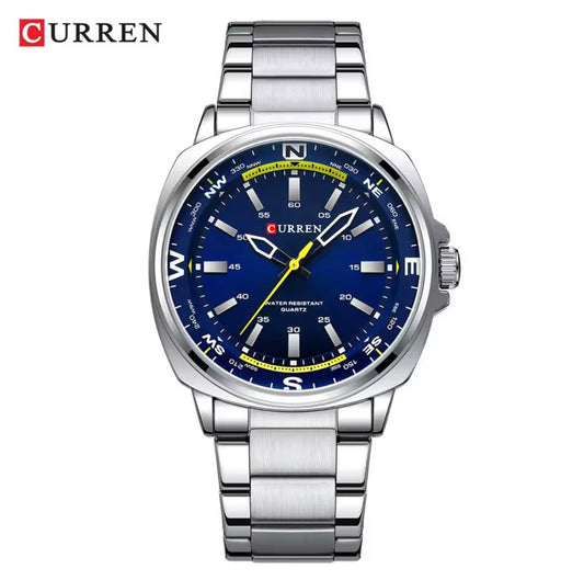 Reloj Curren 8455 Plata Azul
