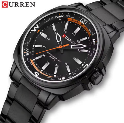Reloj Curren 8455 Plata Negro